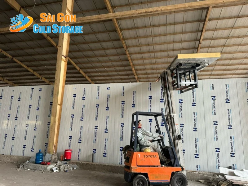 Cập nhật hình ảnh công trình nhà máy bánh xuất khẩu được triển khai tại Hóc Môn.