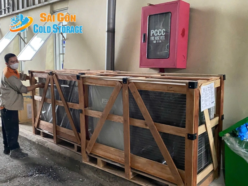 Hình ảnh thực địa từ dự án kho lạnh Daikin khu vực phường Bình Hưng Hòa.