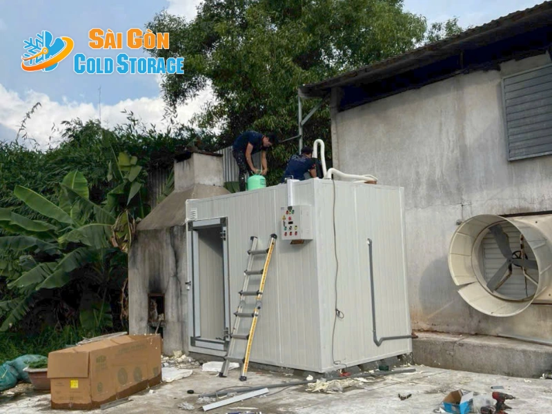 Hệ thống kho đông cho 10 trại gà tại Đồng Nai 