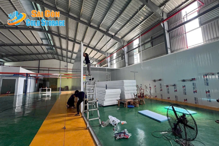 Thi Công Kho Mát Tại Bến Tre Cơ Sở 2: Tối Ưu Cho Xưởng Dừa Đảm Bảo Chất Lượng Xuất Khẩu