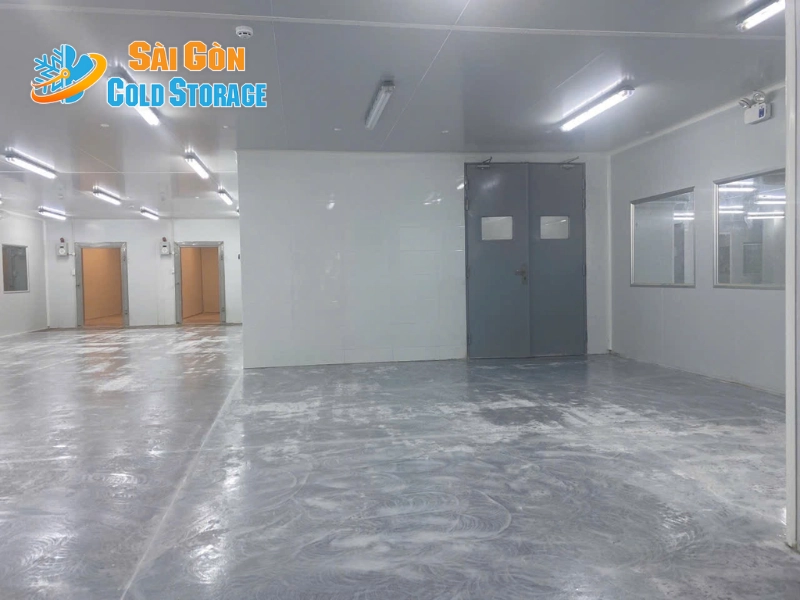 Hình ảnh lắp đặt và thi công hoàn thiện tại nhà máy sản xuất bánh xuất khẩu ở Hóc Môn.