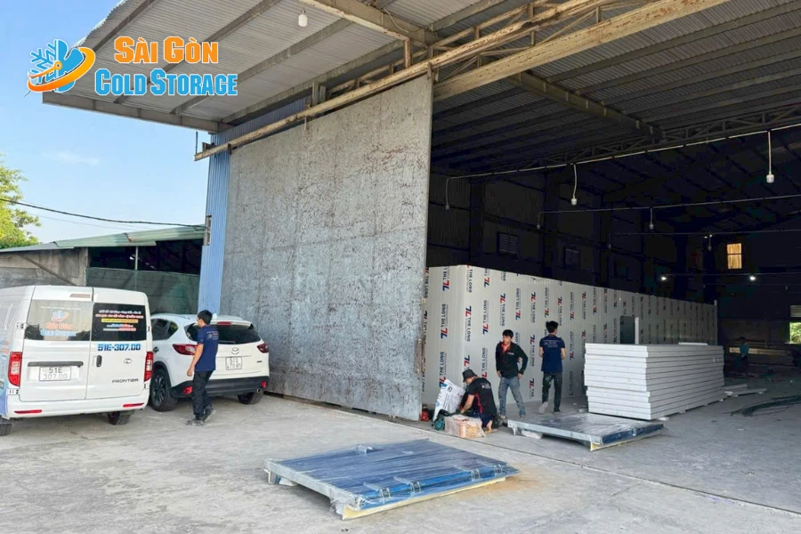 Thi Công Kho Mát Bảo Quản Dừa Tại Tiền Giang