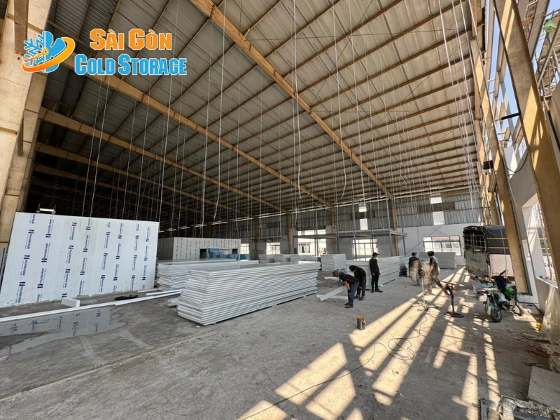 Hình ảnh từ công trình thực tế nhà máy sản xuất bánh xuất khẩu tại huyện Hóc Môn.