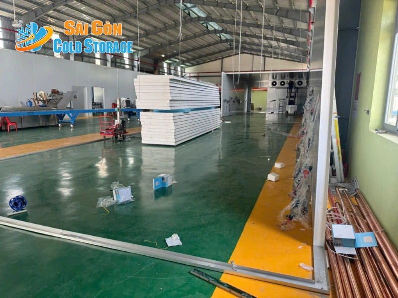 Hình ảnh dự án kho mát cơ sở 2 tại Bến Tre sau khi hoàn thiện.