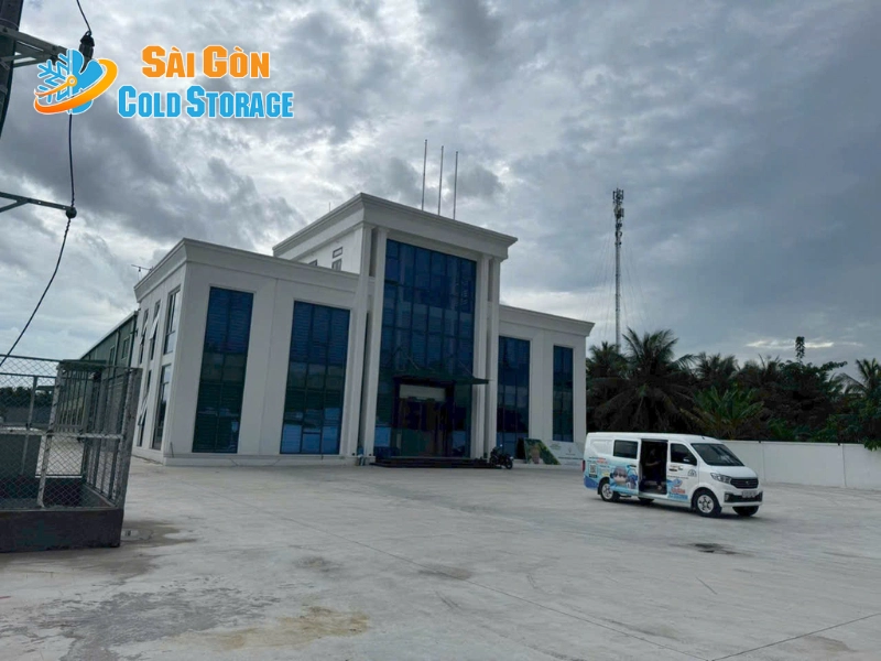 Toàn cảnh công trình kho mát được thực hiện tại cơ sở 1 ở Bến Tre.