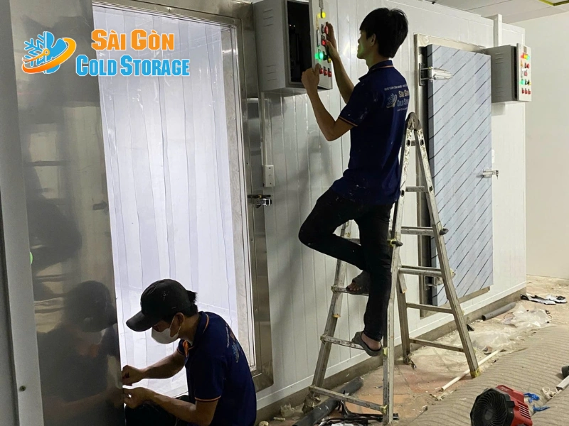 Hình ảnh triển khai hệ thống kho đông và kho lạnh tại phường Đức Nhuận.