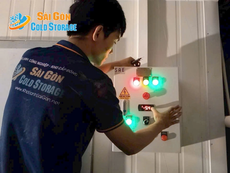 Toàn cảnh công trình kho lạnh phục vụ chăn nuôi gà được thực hiện tại Đồng Nai.