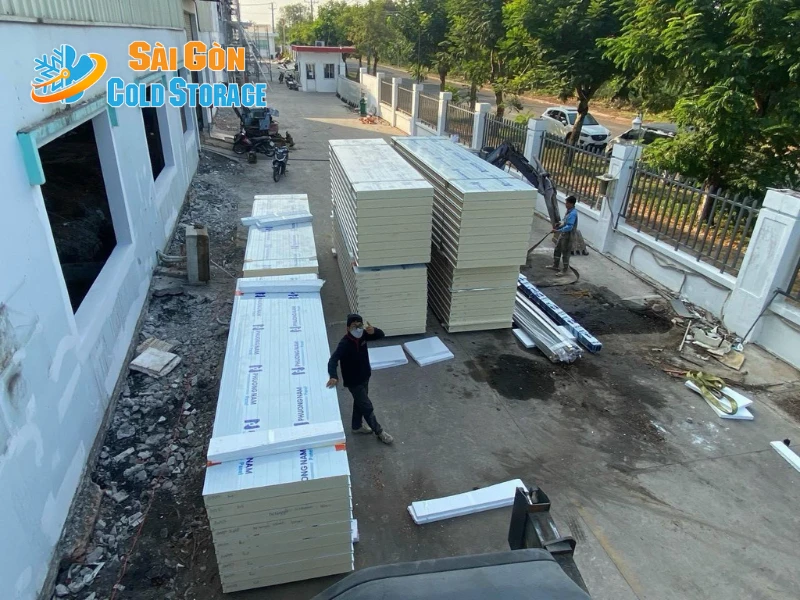Hình ảnh từ dự án thi công hoàn chỉnh cho nhà máy sản xuất bánh xuất khẩu khu vực Hóc Môn.