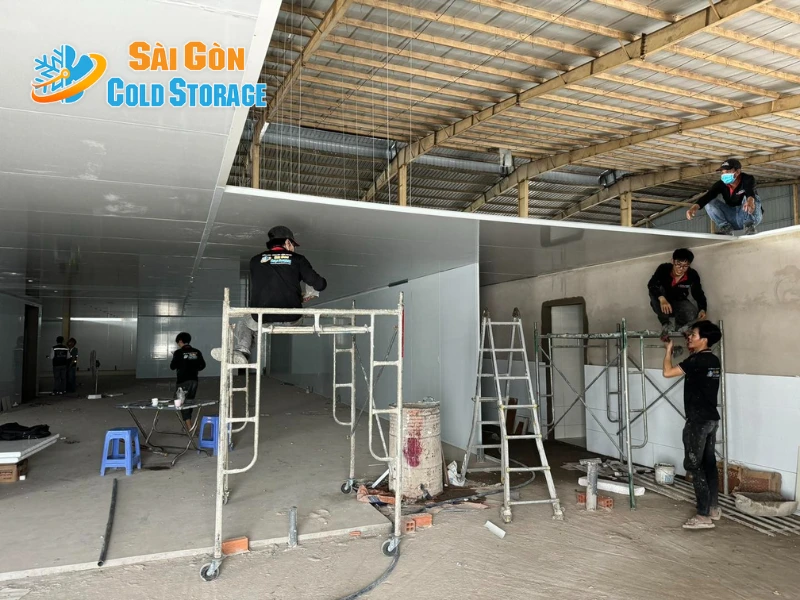 Hình ảnh dự án hoàn thiện tại nhà máy chế biến bánh xuất khẩu khu vực Hóc Môn.