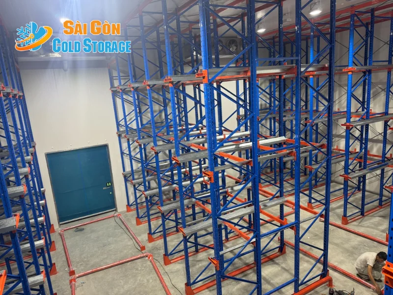 Hình ảnh từ dự án kho lạnh bảo quản kem được triển khai tại Hóc Môn.