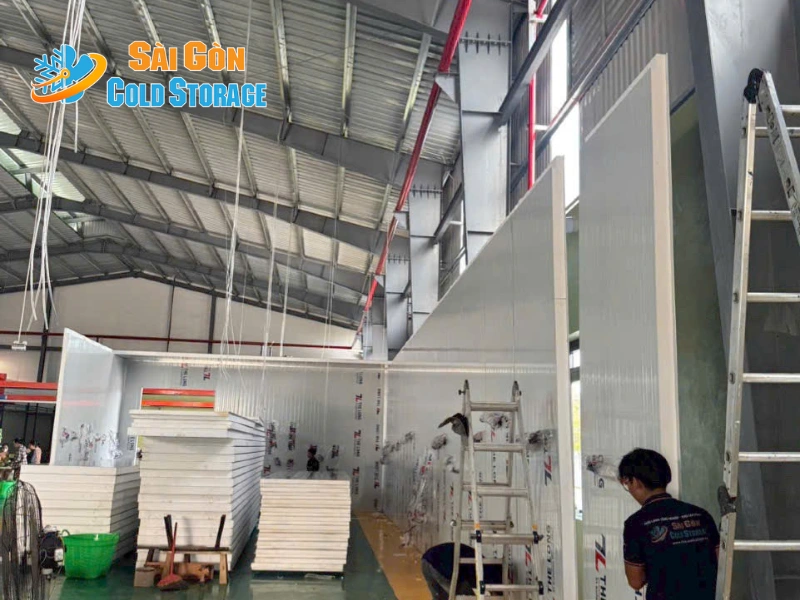Hình ảnh dự án kho mát cơ sở 2 tại Bến Tre sau khi hoàn thiện.
