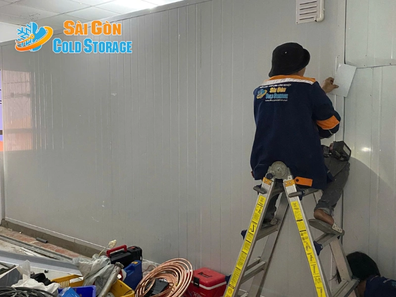 Hình ảnh công trình kho đông và kho lạnh tại phường Đức Nhuận đã đưa vào vận hành.