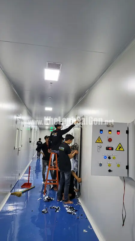 Kho lạnh bảo quản nước hoa 54m3 tại công ty Hazel Cosmetic Tân Phú